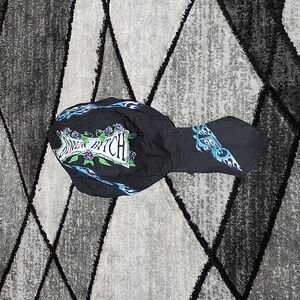 MOTORCYCLE BLUE FLAME BIKER B*T*H HEADWRAP BANDANA SKULL-CAP  DO-RAG